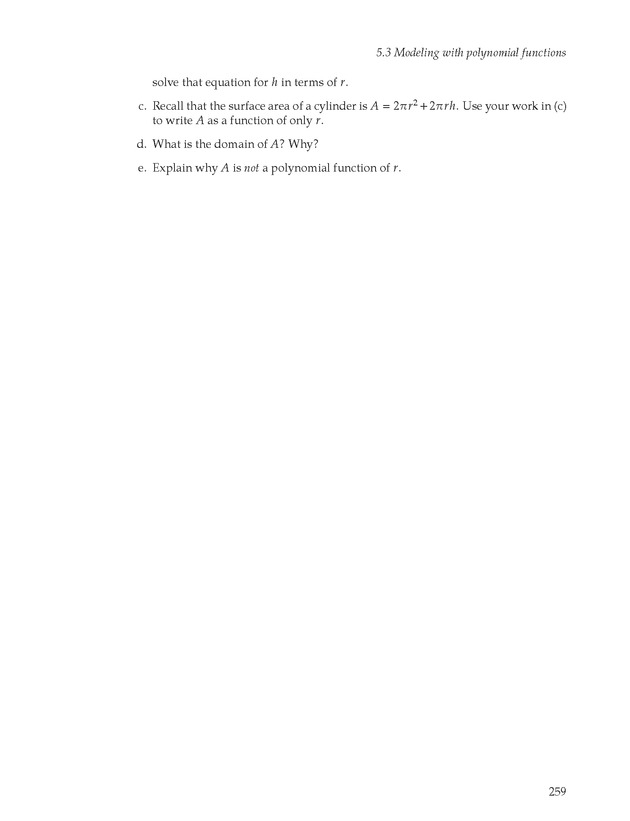 Active Preparation for Calculus - Page 259